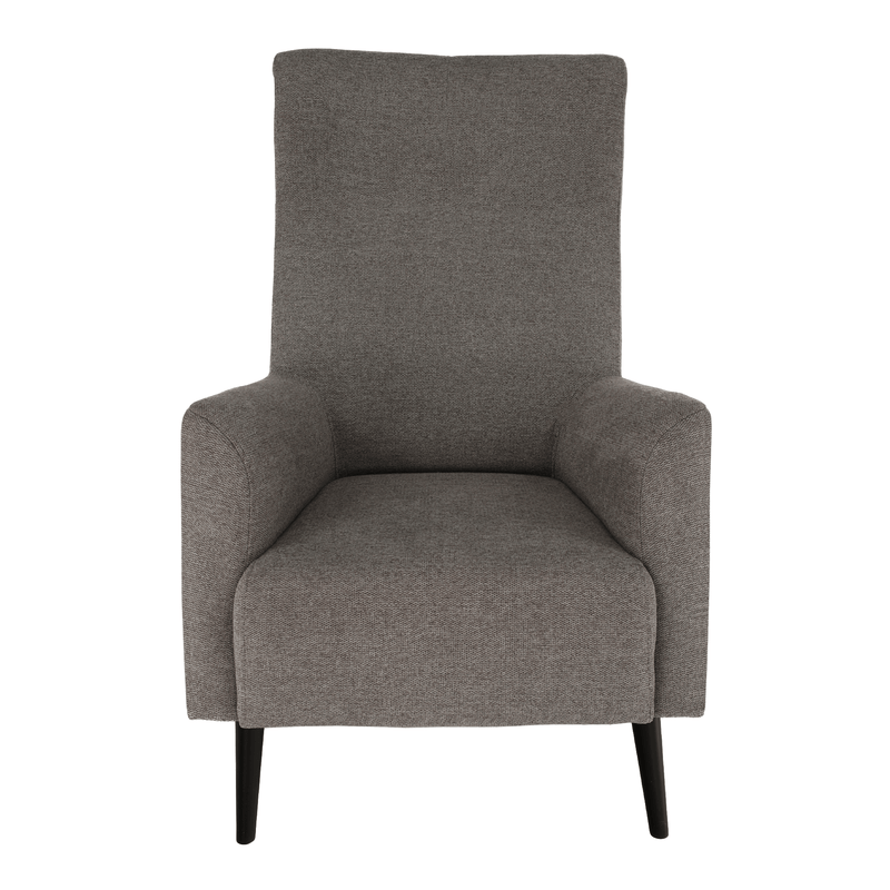 Füles fotel, szürke/fekete, SAMY