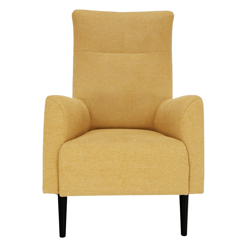 Füles fotel, sárga/fekete, SAMY