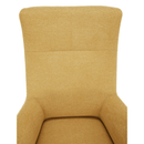 Füles fotel, sárga/fekete, SAMY