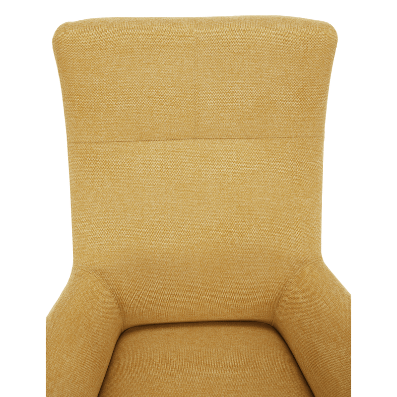 Füles fotel, sárga/fekete, SAMY