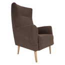 Füles fotel, barna/tölgy, SAMY