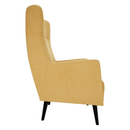 Füles fotel, sárga/fekete, SAMY