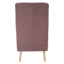 Füles fotel, fáradt rózsaszín/tölgy, SAMY