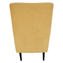 Füles fotel, sárga/fekete, SAMY