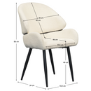 Étkezőszék, fehér/fekete, SANAKO TYP 1