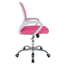 Irodai szék, rózsaszín/fehér, SANAZ TYP 2