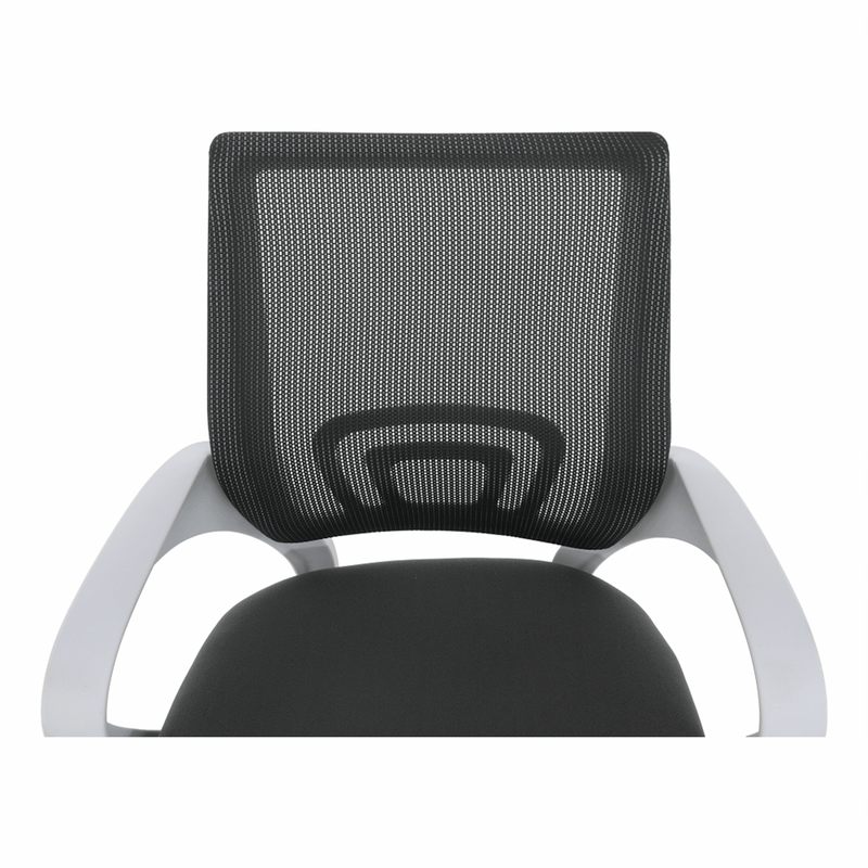 Tárgyalószék, szürke/fehér, SANAZ TYP 3