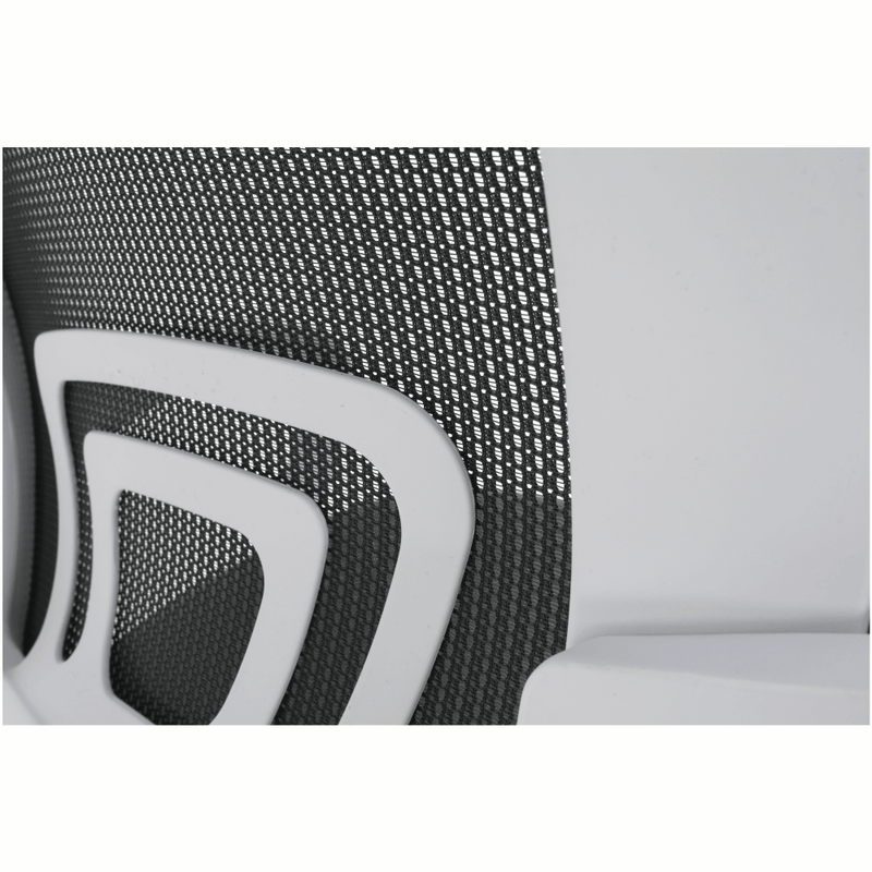 Tárgyalószék, szürke/fehér, SANAZ TYP 3