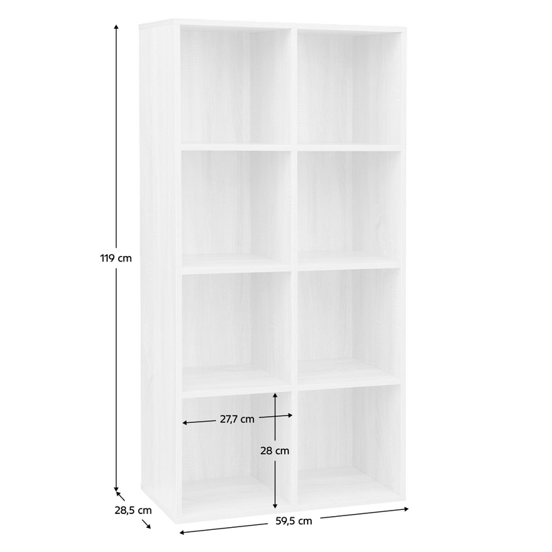 Polcállvány, fehér, SANDE