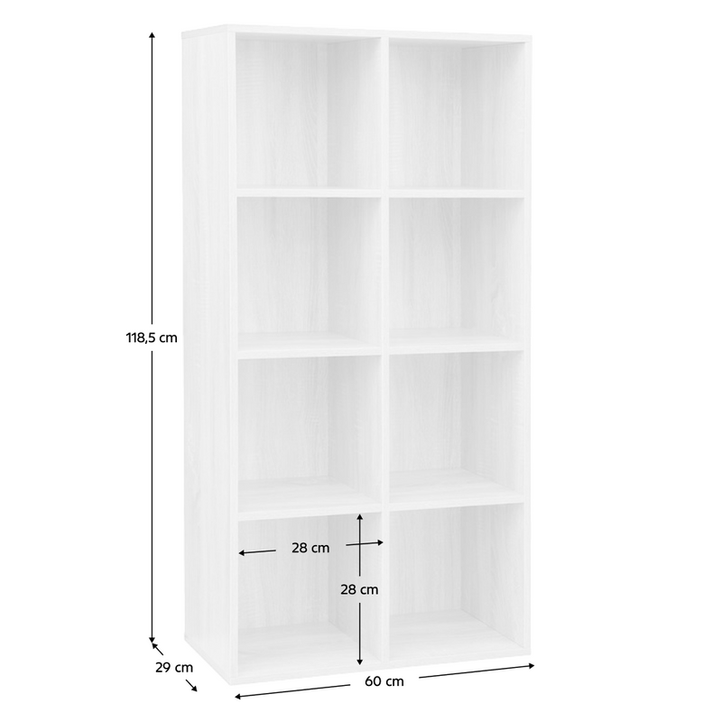 Polcállvány, fehér, SANDE