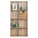 Polcos szekrény, természetes tölgy, SANDE