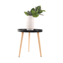 Kisasztal, fekete/természetes, SANSE TYP 2