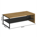 Dohányzóasztal 120, dub craf arany/antracit, SANTANA