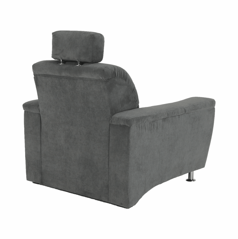 Fotel, szürke szövet, SANTIAGO