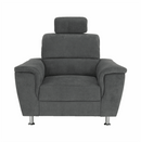 Fotel, szürke szövet, SANTIAGO