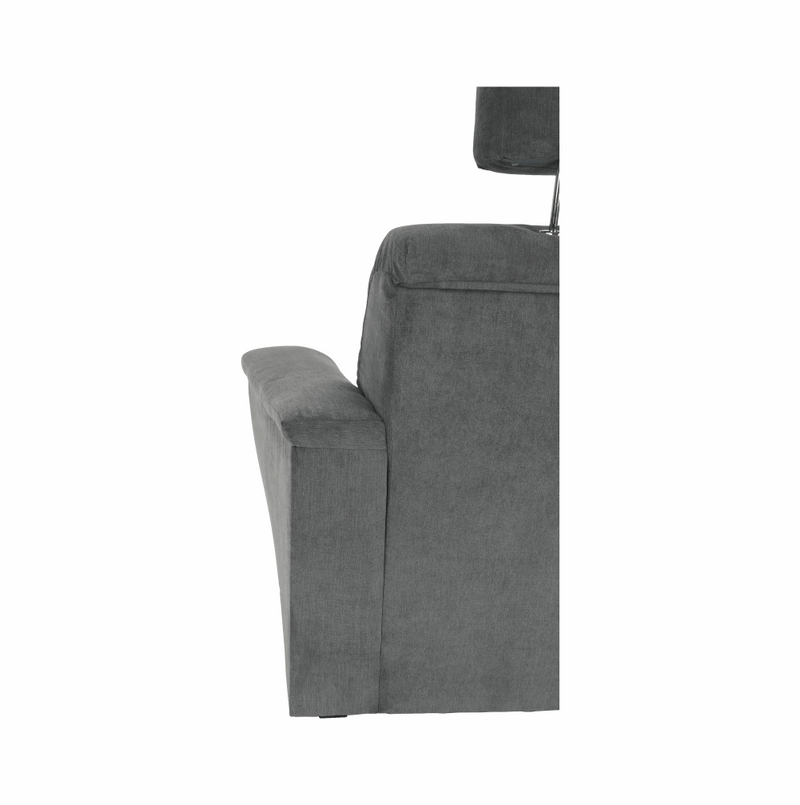 Fotel, szürke szövet, SANTIAGO