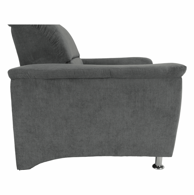 Fotel, szürke szövet, SANTIAGO