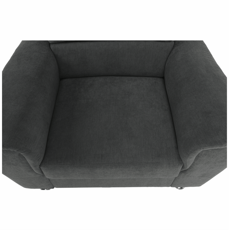 Fotel, szürke szövet, SANTIAGO