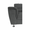 Fotel, szürke szövet, SANTIAGO