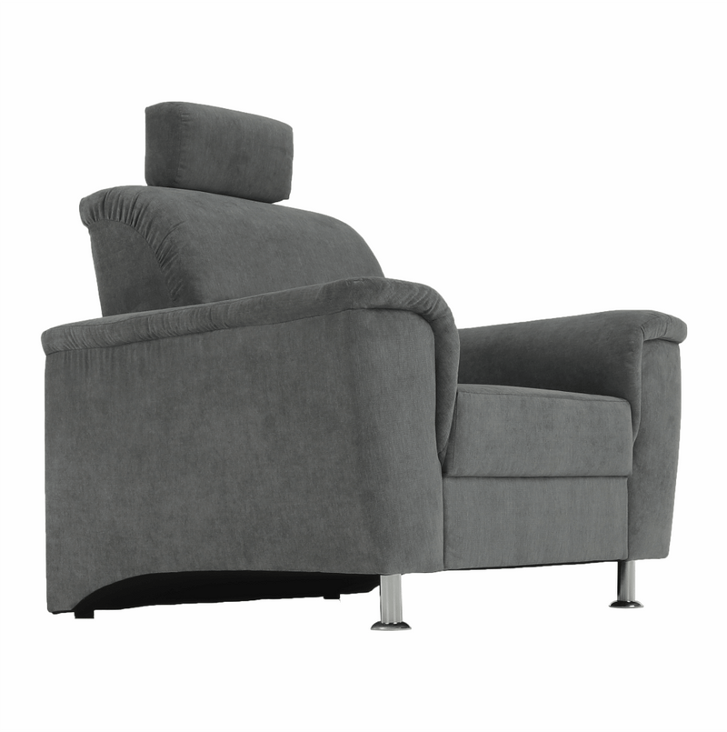 Fotel, szürke szövet, SANTIAGO