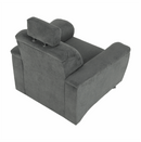 Fotel, szürke szövet, SANTIAGO