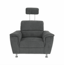 Fotel, szürke szövet, SANTIAGO