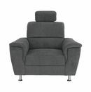 Fotel, szürke szövet, SANTIAGO