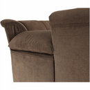 Kinyitható ülőgarnitúra, barna szövet, balos, SANTIAGO