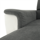 Kissarok, textilbőr fehér/szövet szürke, balos, SANTIAGO