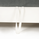 Kissarok, textilbőr fehér/szövet szürke, jobbos, SANTIAGO