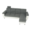 Kissarok, textilbőr fehér/szövet szürke, jobbos, SANTIAGO