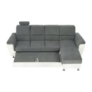 Kissarok, textilbőr fehér/szövet szürke, jobbos, SANTIAGO