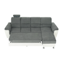 Kissarok, textilbőr fehér/szövet szürke, jobbos, SANTIAGO