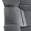 Kinyitható ülőgarnitúra, szürke szövet, balos, SANTIAGO