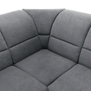 Kinyitható ülőgarnitúra, szürke szövet, balos, SANTIAGO