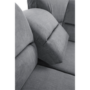 Kinyitható ülőgarnitúra, szürke szövet, jobbos, SANTIAGO