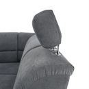 Kinyitható ülőgarnitúra, szürke szövet, jobbos, SANTIAGO