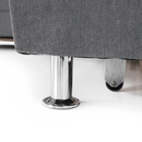 Kinyitható ülőgarnitúra, szürke szövet, jobbos, SANTIAGO