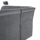 Kinyitható ülőgarnitúra, szürke szövet, jobbos, SANTIAGO
