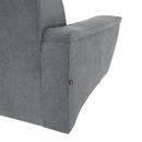 Kinyitható ülőgarnitúra, szürke szövet, jobbos, SANTIAGO