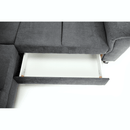 Kinyitható ülőgarnitúra, szürke szövet, jobbos, SANTIAGO