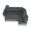 Kinyitható ülőgarnitúra, szürke szövet, jobbos, SANTIAGO