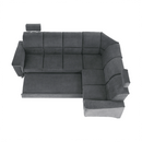 Kinyitható ülőgarnitúra, szürke szövet, jobbos, SANTIAGO