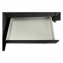 Ülőgarnitúra, műbőr fekete/szövet sötétszürke, jobbos, SANTIAGO U