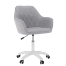 Irodai szék, szürke szövet/fehér, SANTY