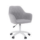 Irodai szék, szürke szövet/fehér, SANTY