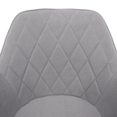 Irodai szék, szürke szövet/fehér, SANTY