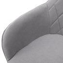 Irodai szék, szürke szövet/fehér, SANTY