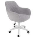 Irodai szék, szürke szövet/fehér, SANTY