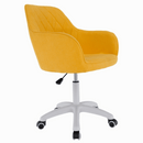 Irodai szék, szövet sárga/fehér, SANTY